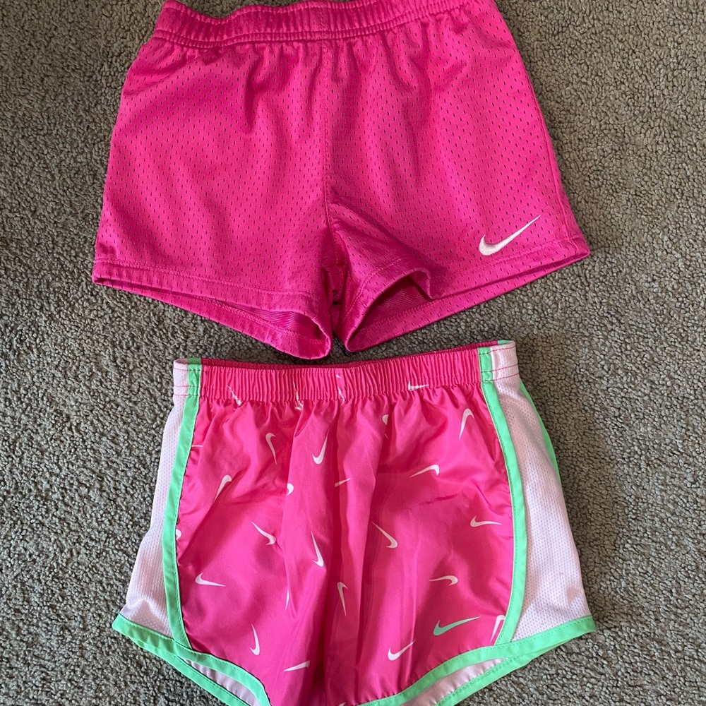 Two pair size 6X Nike Shorts